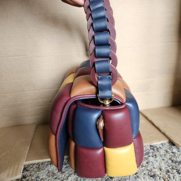 Kate Spade Dark Merlot Multicolor Quilted Leather Boxxy Bag - Picture 4 of 11